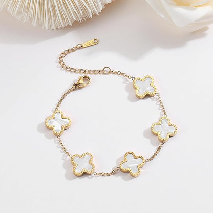 Pearl Clover Bracelet