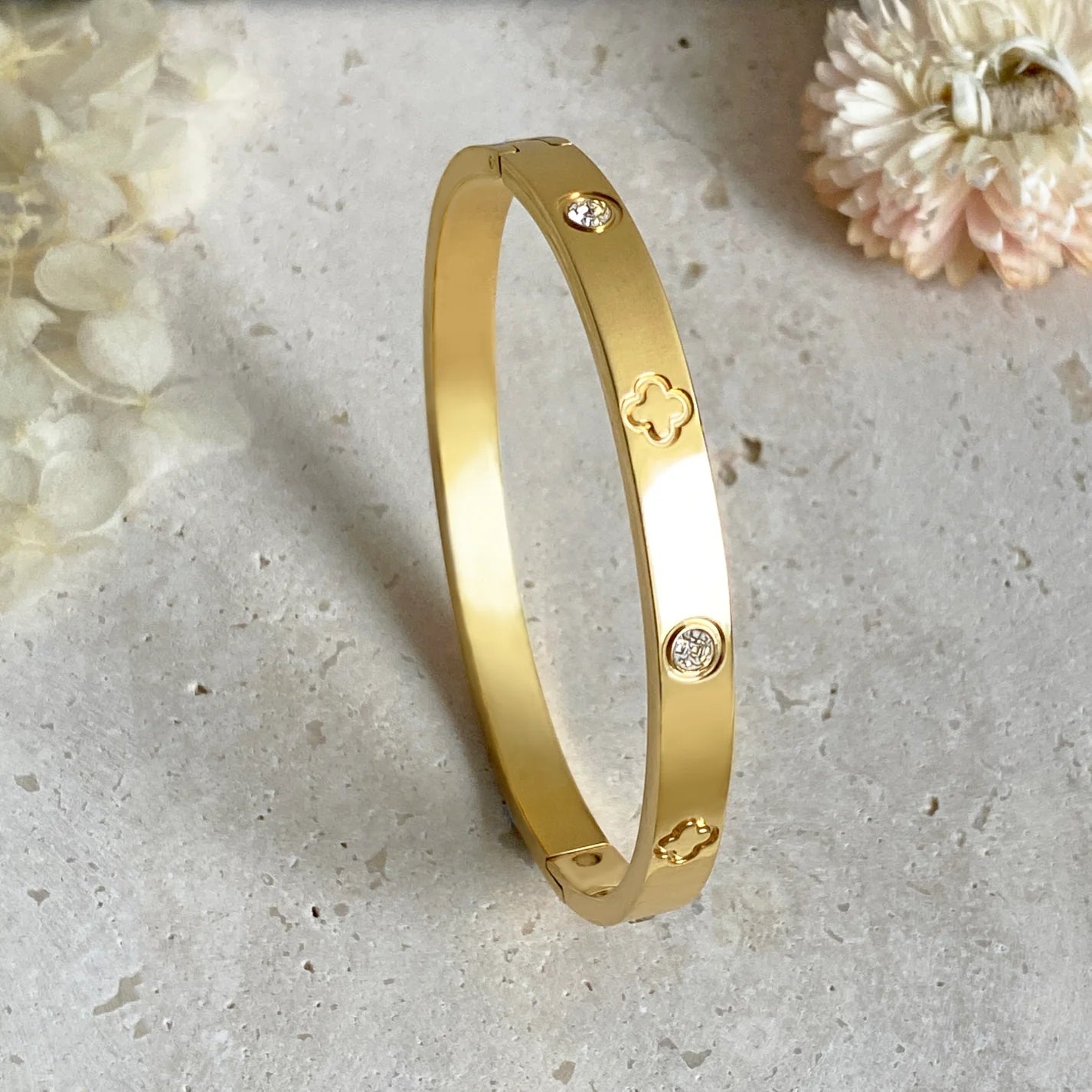 Clover Bangle Bracelet